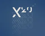 Abstrakte Darstellung von "X20" in Weiß und Grau auf blauem Hintergrund. Mögliche Probleme mit Mahle X20?